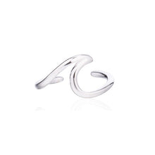 Load image into Gallery viewer, Silver Wave Ear Clips Earrings for Women Rose Gold Crystal Ear Cuff Crawler Bohemian Cute Climbers Stud Earing Piercing